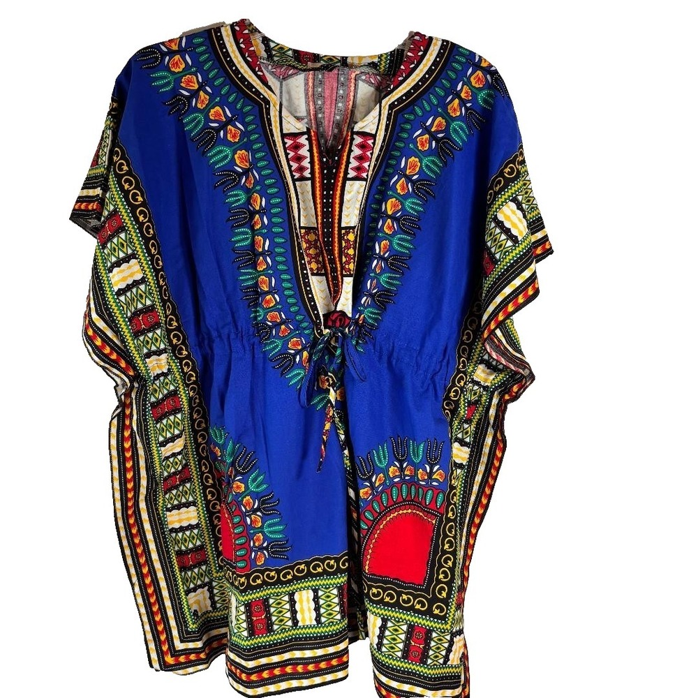 NF Dashiki African‎ Shirt One Size Drawstring Adjustable Waist